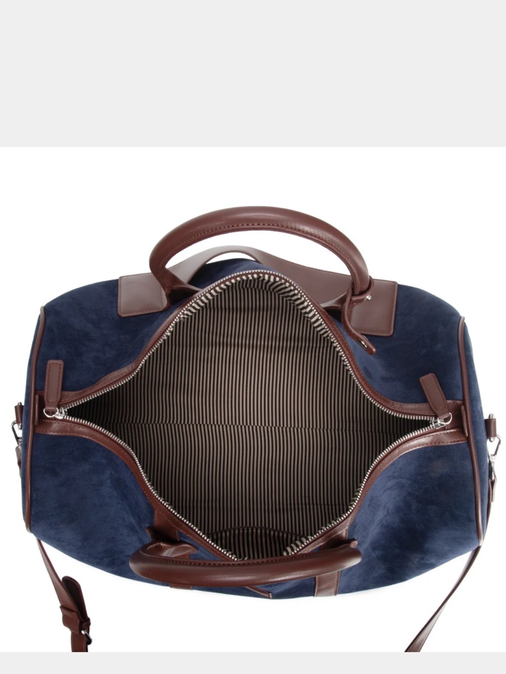 BROUK & CO. LAUREN DUFFLE TRAVEL BAG .NAVY 21 x 9.5 x 14 NEW IN BAG - Picture 4 of 6